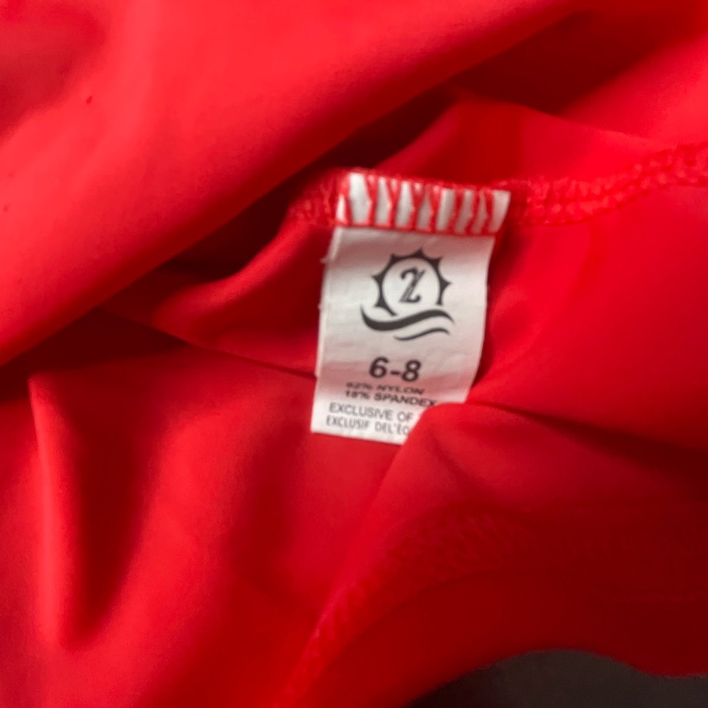 Swimzip Rash Guard UPF 50 Vibrant Red Zip-Up Jacket - Picture 6 of 6